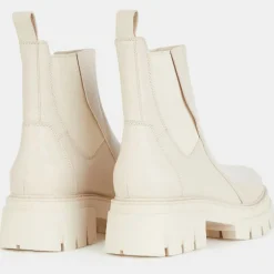 Best Ash Chelsea Boots en Cuir Links beiges - Talon 6 cm
