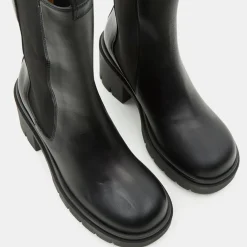 New Flattered Chelsea Boots en Cuir Mid noires - Talon 8 cm
