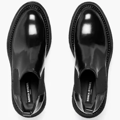 Femme Sonia Rykiel Chelsea boots en Cuir Montresor noires - Talon 6 cm