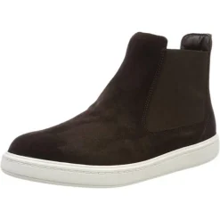 Enfant Clarks Chelsea Boots en Velours de Cuir Street marron