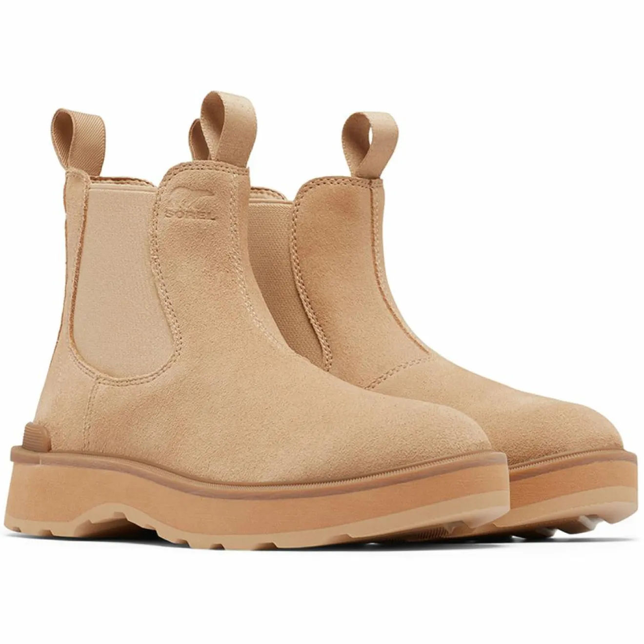 Clearance Sorel Chelsea boots en Velours de Cuir Hi-Line camel