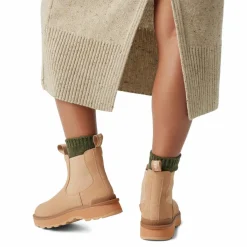 Clearance Sorel Chelsea boots en Velours de Cuir Hi-Line camel