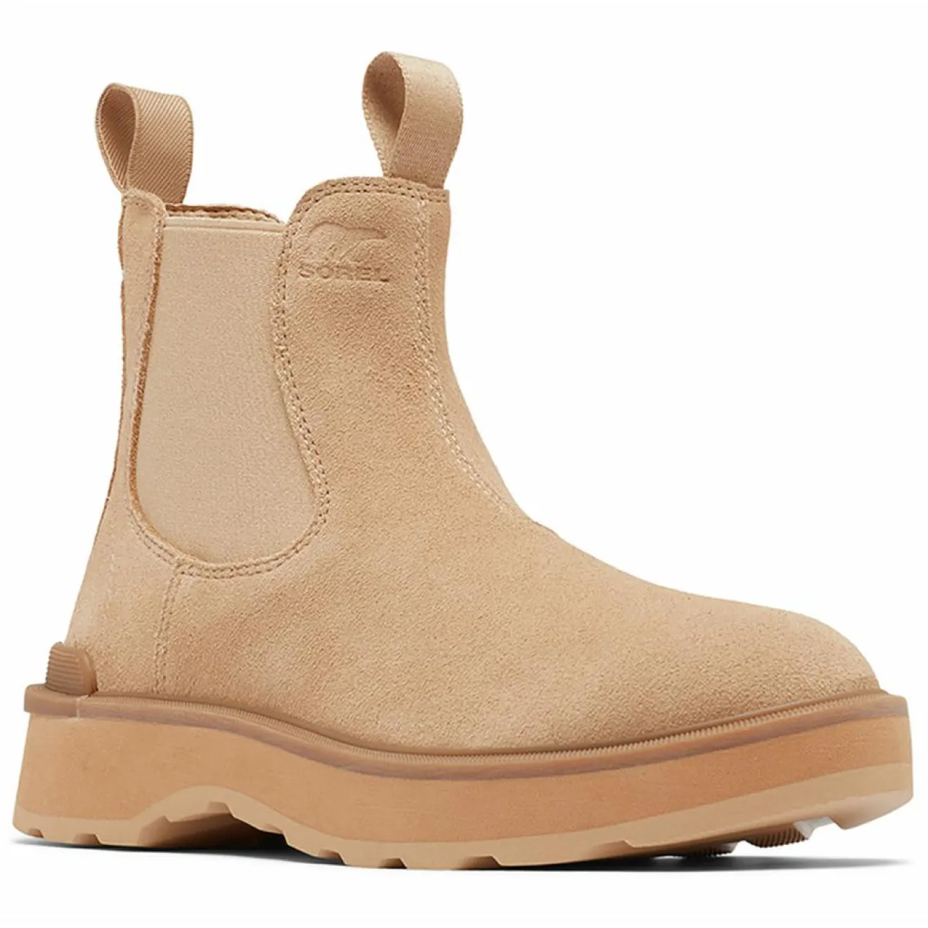Clearance Sorel Chelsea boots en Velours de Cuir Hi-Line camel