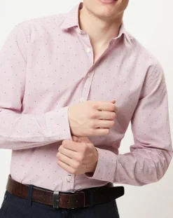 Online Marc O'Polo Chemise à carreaux regular fit rose/blanc