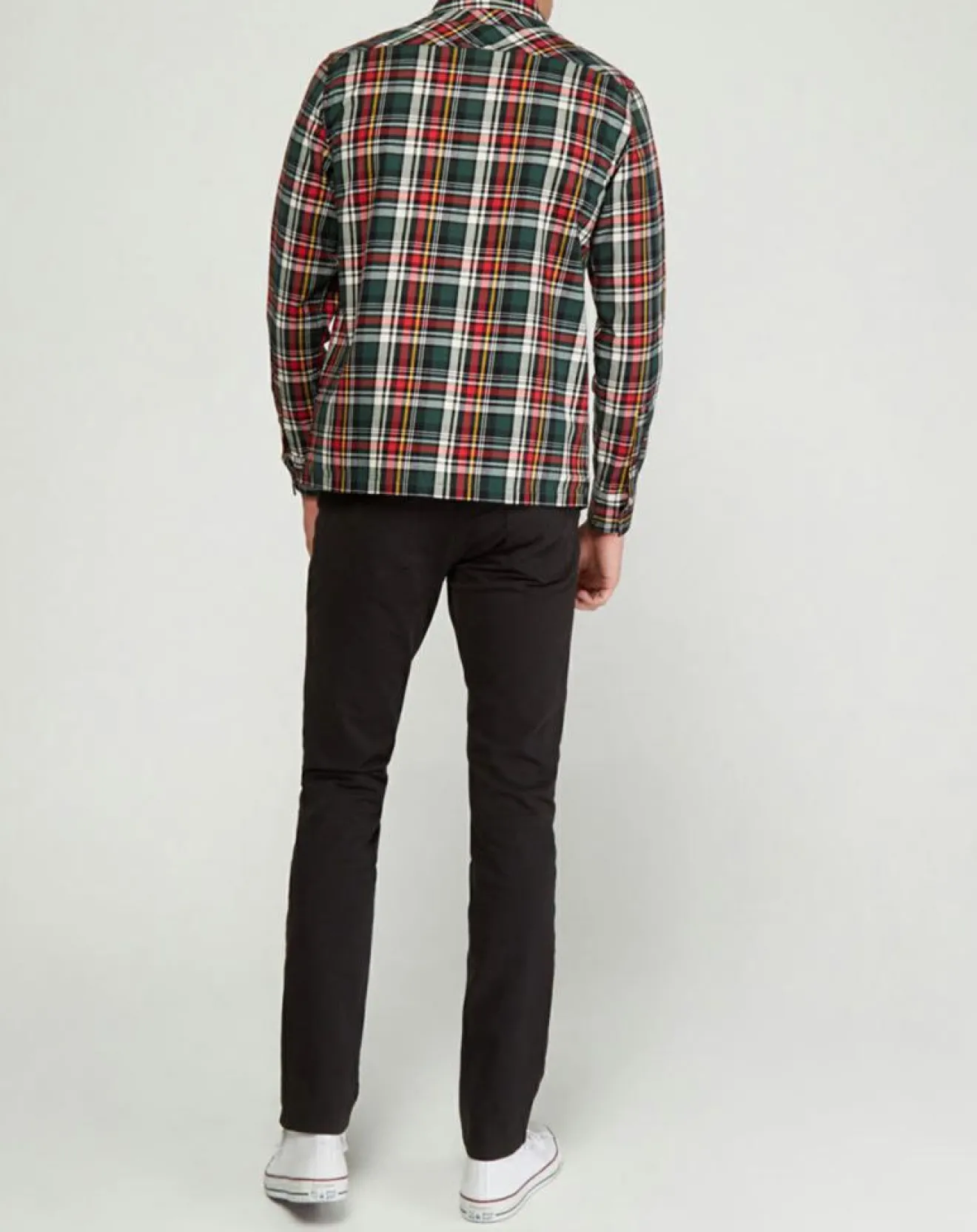 Homme Replay Chemise à carreaux rouge/vert