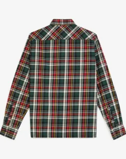 Homme Replay Chemise à carreaux rouge/vert