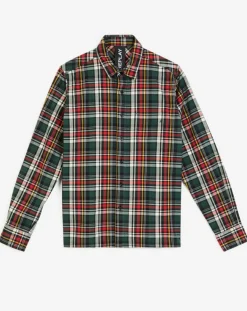 Homme Replay Chemise à carreaux rouge/vert
