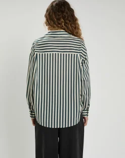 Clearance The Korner Chemise Emy bleu/crème