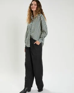 Clearance The Korner Chemise Emy bleu/crème