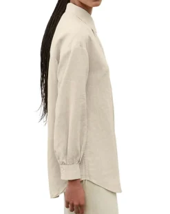 Femme Marc O'Polo Chemise 100% Lin Drapé beige