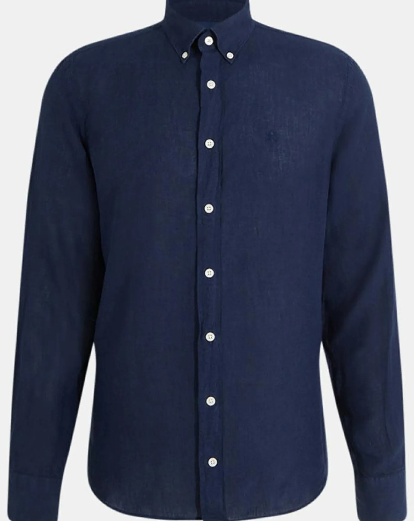 Homme Hackett London Chemise 100% Lin Slim Fit bleu foncé