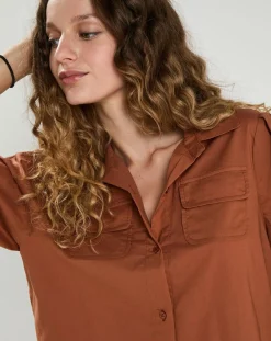 Femme The Korner Chemise Perrine marron