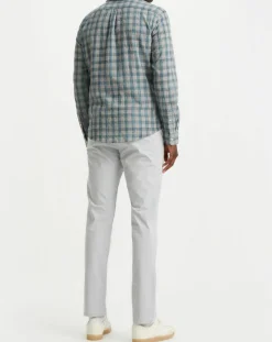 Homme Dockers Chemise Alpha Icon Slim Fit à carreaux bleu/gris