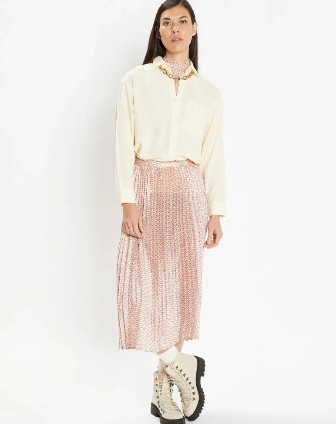 Femme Galeries Lafayette Chemise ample et fluide Paros écrue