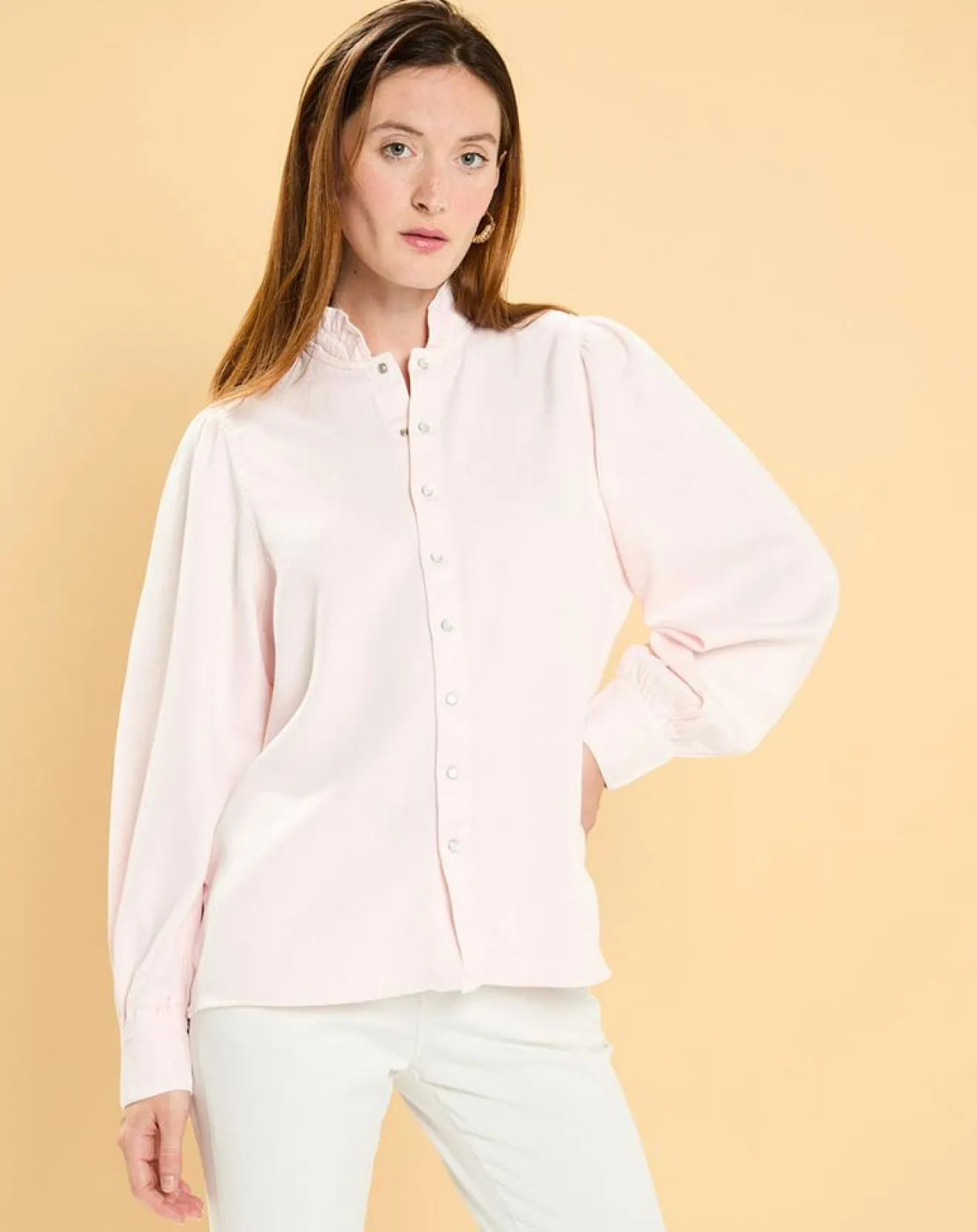 Femme Acquaverde Chemise Arielle rose pâle