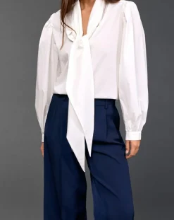 Femme Lauren Vidal Chemise Azami rayée blanche