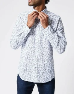 Hot Pepe Jeans Chemise Birdland Imprimé Fleurs blanche