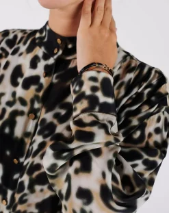 Femme Swildens Chemise Caetano beige/kaki/noir