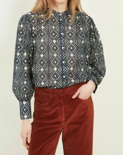 Femme Hartford Chemise Calypso marine