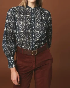 Femme Hartford Chemise Calypso marine