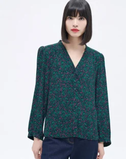 Femme Caroll Chemise Candy imprimée lagon