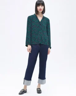 Femme Caroll Chemise Candy imprimée lagon