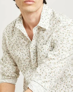 Homme Harris Wilson Chemise casual en Popeline Nala imprimée blanc/multicolore