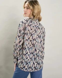 Clearance Hartford Chemise Charlot imprimée bleue