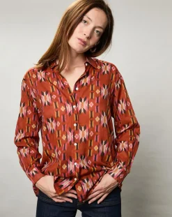 Femme Hartford Chemise Cinema imprimée rouge