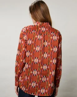 Femme Hartford Chemise Cinema imprimée rouge