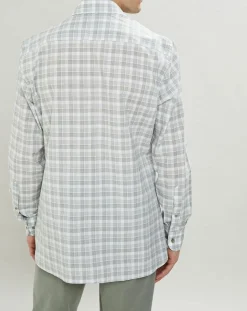 Homme Hackett London Chemise Classic Fit imprimée vert kaki