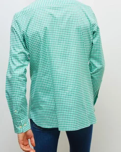 Hackett London Chemise classique vert/blanc