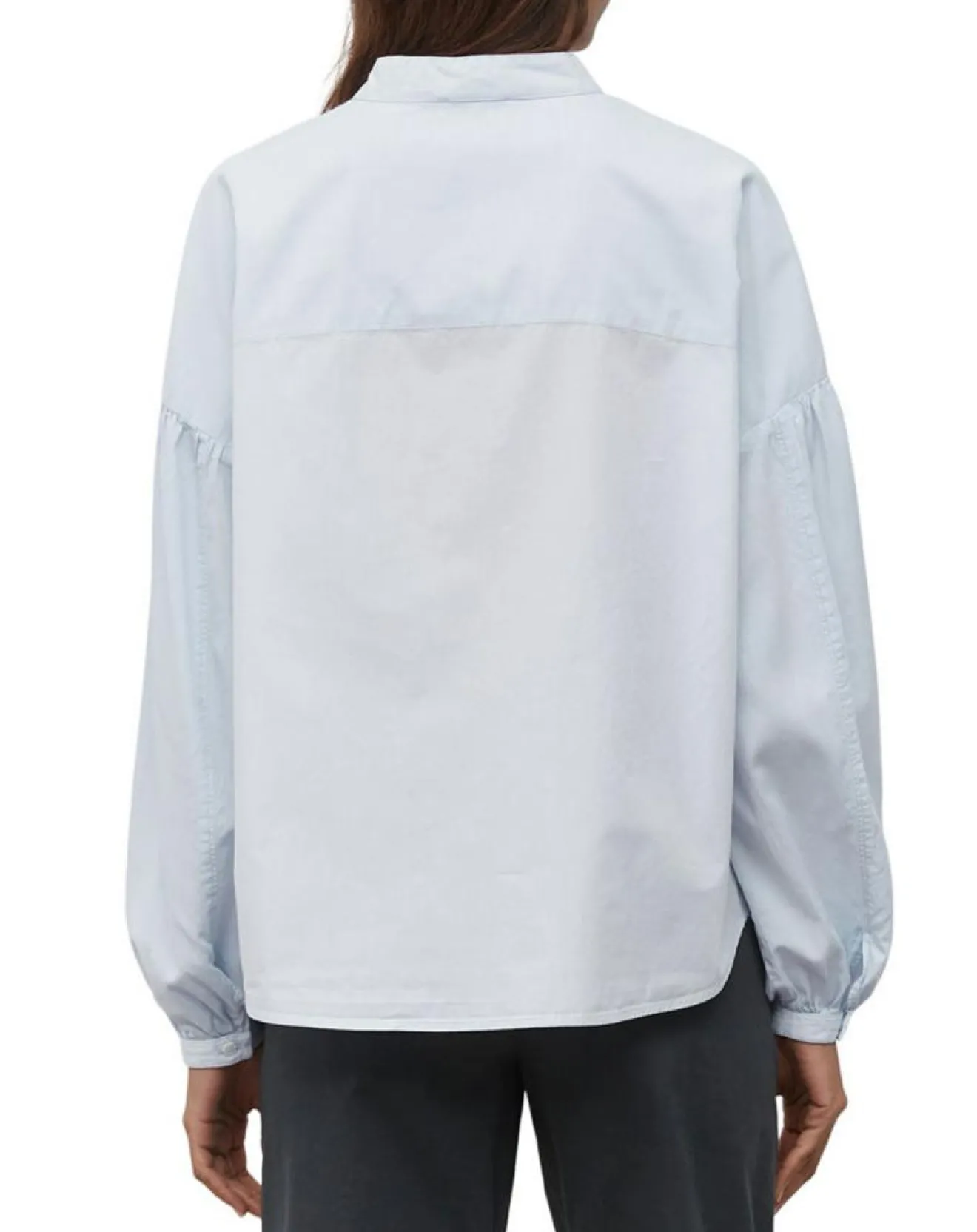 Online Marc O'Polo Chemise Col Mao Poche bleu clair