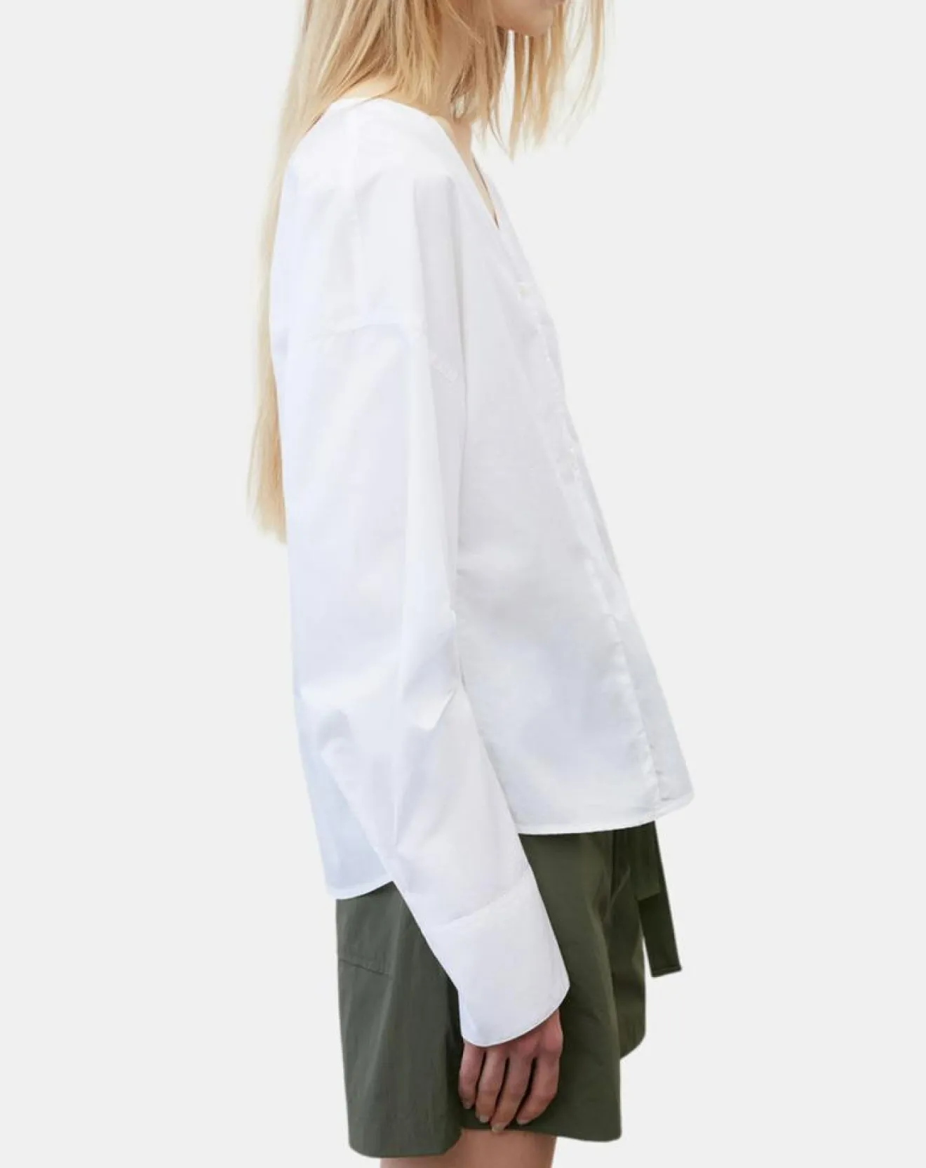 Sale Marc O'Polo Chemise col V poche blanche