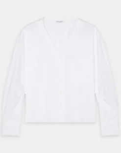 Sale Marc O'Polo Chemise col V poche blanche
