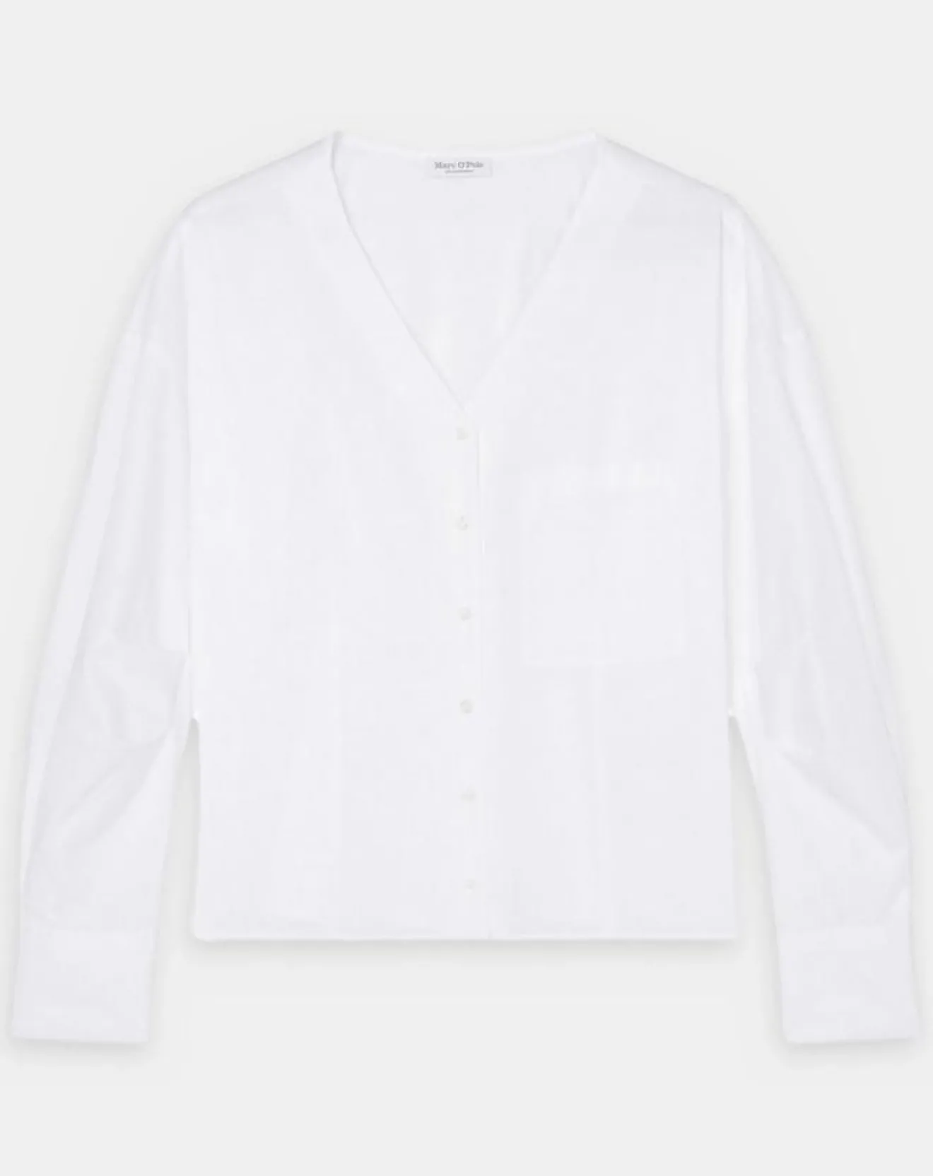 Sale Marc O'Polo Chemise col V poche blanche