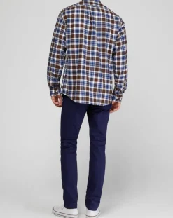 Sale Arrow Chemise Comfort Fit Pb à carreaux Bucheron marron/bleu/blanc