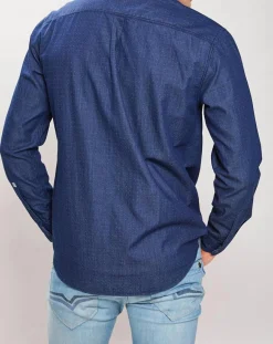 Homme Pepe Jeans Chemise confort à micro points bleue