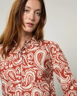 Best Hartford Chemise Coraz imprimée orange sombre