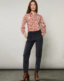 Best Hartford Chemise Coraz imprimée orange sombre