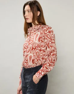 Best Hartford Chemise Coraz imprimée orange sombre