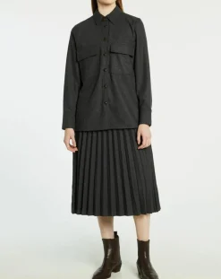 Femme Jodhpur Chemise Corfou en Laine mélangée gris foncé