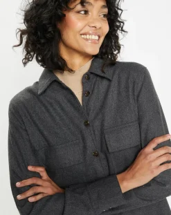 Femme Jodhpur Chemise Corfou en Laine mélangée gris foncé
