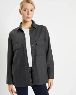 Femme Jodhpur Chemise Corfou en Laine mélangée gris foncé