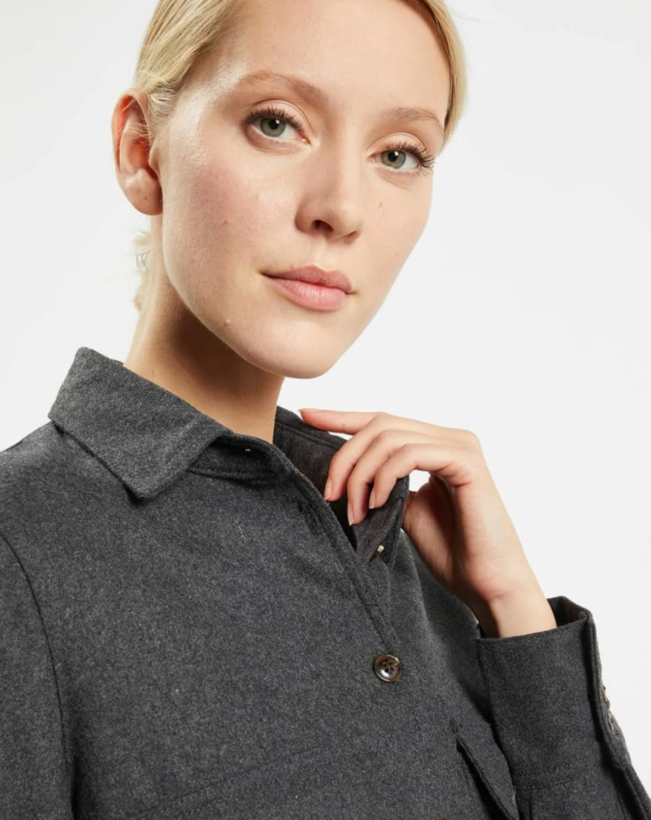 Femme Jodhpur Chemise Corfou en Laine mélangée gris foncé