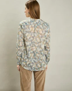 Femme Hartford Chemise Cristal blanc brut/bleu