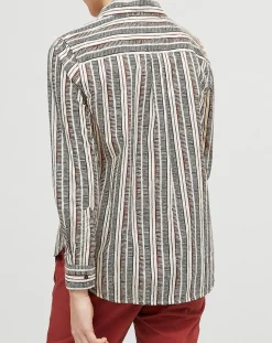 Femme Chloé Stora Chemise Dawn à rayures terre