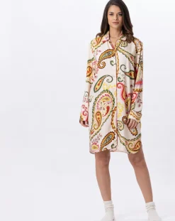 Best Le Chat Chemise de nuit boutonnée Allegra multicolore