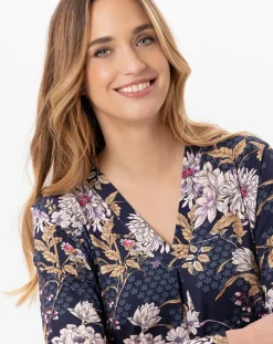Femme Le Chat Chemise de nuit Gloria multicolore