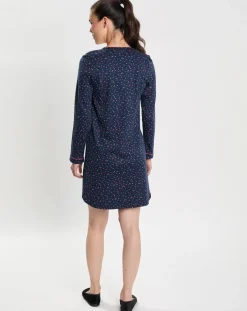 Femme Le Chat Chemise de nuit Holly bleu marine